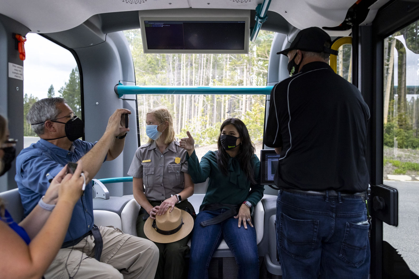 Yellowstone electric automated shuttles